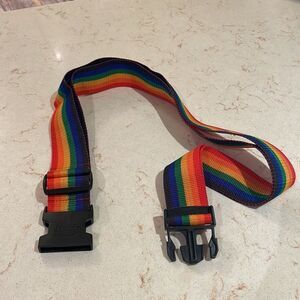 Pride multicolored buckle belt strap